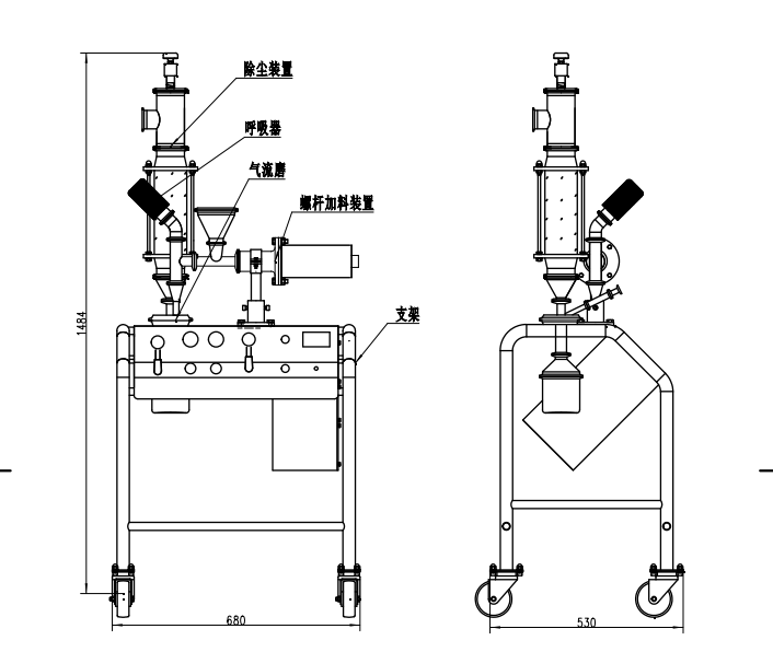 MQP01實(shí)驗(yàn)室用氣流粉碎機(jī)產(chǎn)品參數(shù)